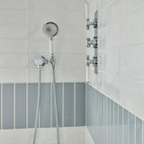 Vado Shower Handset Chrome Booth & Co. Axbridge Single Function Shower Handset with Hose, and Intergrated Outlet and Bracket