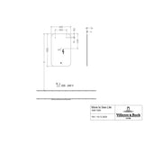 Villeroy & Boch More to See Lite LED Illuminated Curved Rectangular Mirror