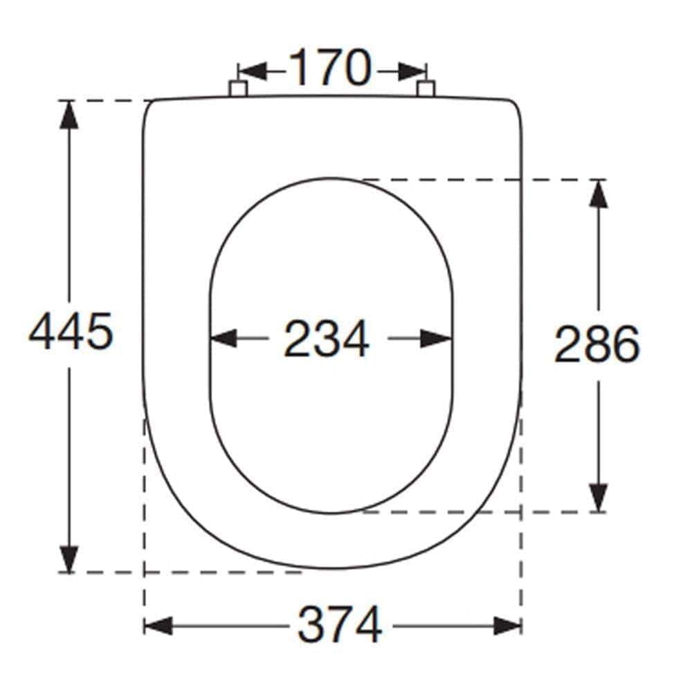 Villeroy & Boch Toilet Seat Villeroy & Boch Hommage Solid Birch Toilet Seat in Walnut with Brass Hinges