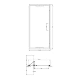 Crosswater Infold Shower Door Crosswater Asura 8mm Infold Shower Door