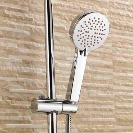 Sagittarius Exposed Shower Set Sagittarius Dream Exposed Thermostatic Bar Shower Valve with Riser, Fixed Shower Head and Handset in Chrome