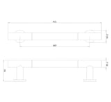 Crosswater Grab Rail/Bar Crosswater Straight Grab Bar