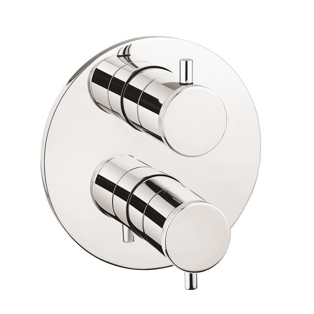 Crosswater Concealed Shower Valve Crosswater MPRO Industrial Crossbox 1 Outlet Trimset in Chrome