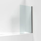 Aquarius Bathrooms Bath Screen Aquarius LevAqua Straight 6mm Hinged Bath Screen 1400 x 800mm