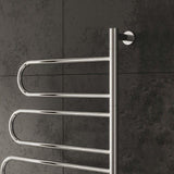Reina Designer Towel Radiator Reina Orne 750 x 550mm Electric Only Towel Radiator in Polished Stainless Steel