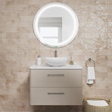 Britton Illuminated Mirror 800mm Britton Shoreditch Round LED Illuminated Mirror with Demister