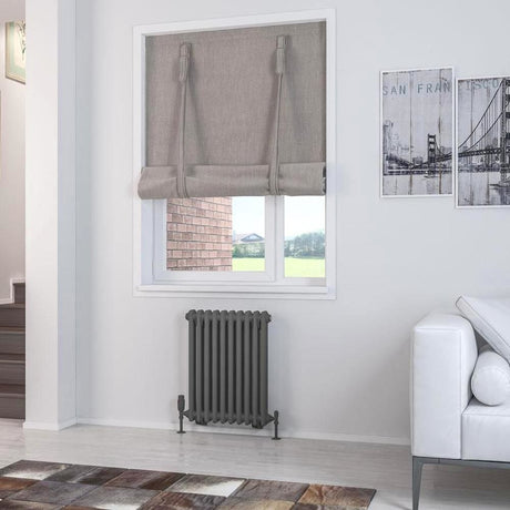 Eastbrook Column Radiator 600 x 473 / Electric Only Eastbrook Rivassa Traditional 2 Column Radiator in Matt Anthracite