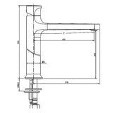 RAK Tall Basin Tap RAK Positano Tall Basin Mixer Tap in Chrome