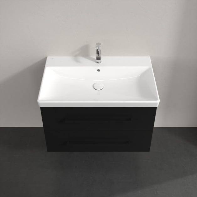 Villeroy & Boch Wall Mounted Vanity Unit Villeroy & Boch Avento Wall Hung Vanity Unit 780mm Two Drawers with Basin