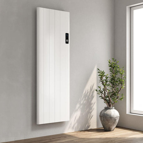 Reina Panel Radiator 1600 x 544mm Reina Maia Wi-Fi Enabled Electric Vertical Panel Radiator in White