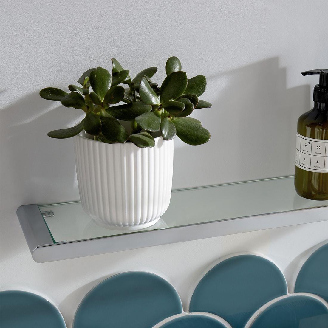 Vado Shelf Vado Photon 573mm Glass Shelf in Chrome