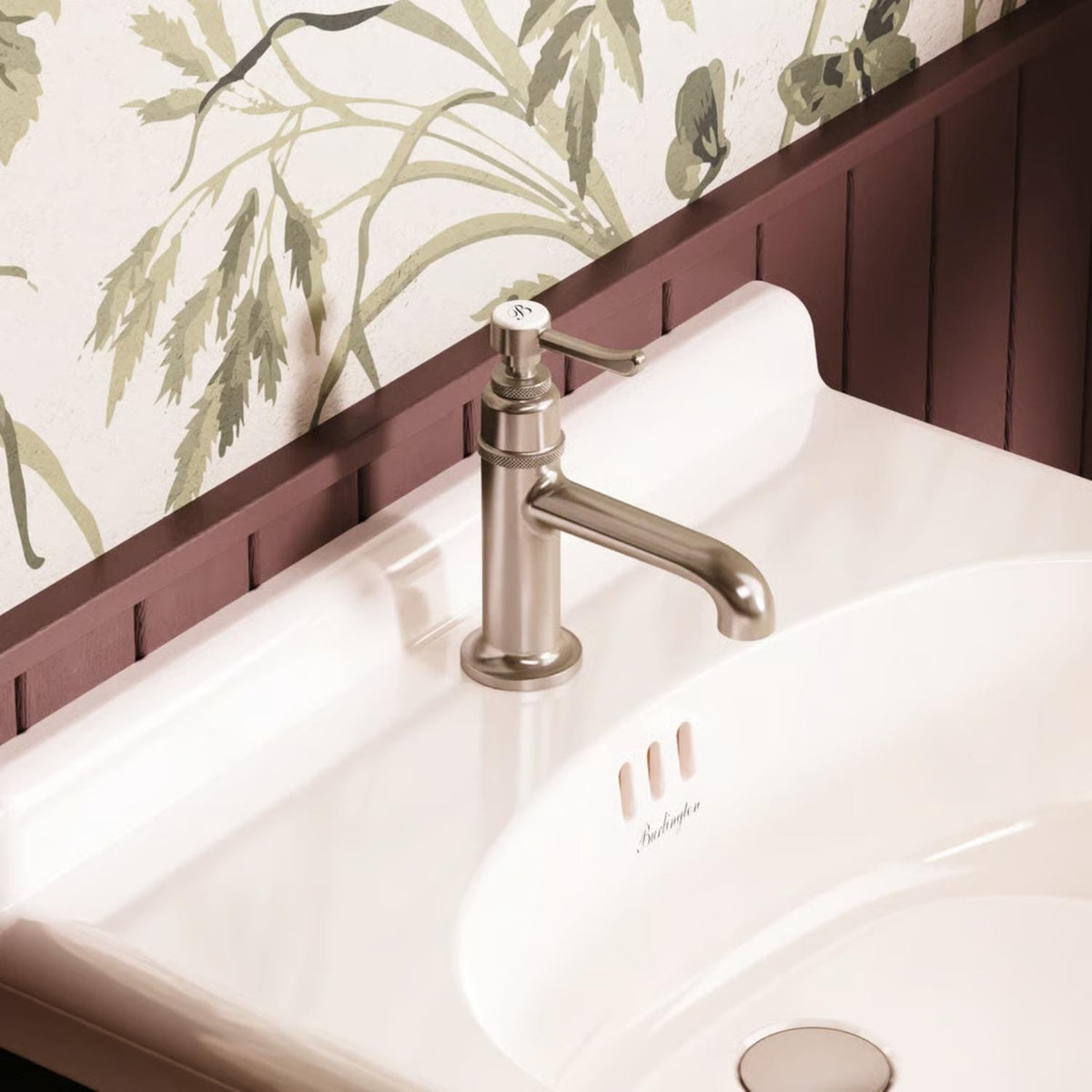 Burlington Mono Basin Tap Brushed Nickel Burlington Guild Lever Mono Basin Mixer Tap