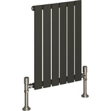 Aquarius Bathrooms Panel Radiator 600 x420mm / Anthracite Aquarius Flat Panel Single Horizontal Radiator