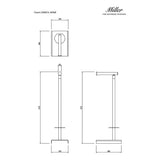Miller Toilet Roll Holder Miller Signature Freestanding Toilet Roll and Spare Roll Holder