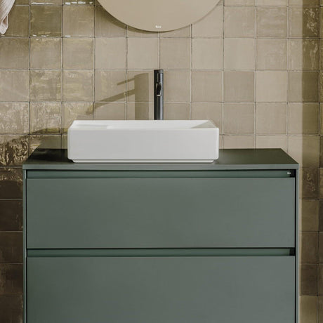 Roca Countertop Basin Roca Ona 550mm Rectangular Fineceramic® Countertop Basin