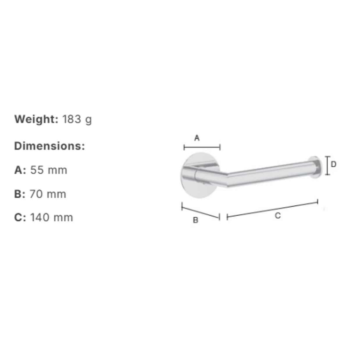 Smedbo Toilet Roll Holder Smedbo Dot Self-Adhesive Wall Mounted Toilet Roll Holder
