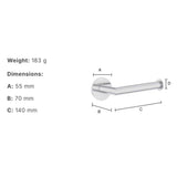 Smedbo Toilet Roll Holder Smedbo Dot Self-Adhesive Wall Mounted Toilet Roll Holder