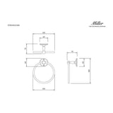 Miller Robe Hook Miller Stockholm Double Robe Hook