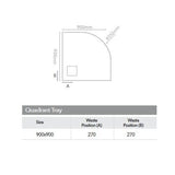 Merlyn Quadrant Shower Tray Merlyn Truestone Quadrant Shower Tray