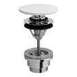 Laufen Basin Waste White Laufen Unslotted Pop-Up Basin Waste with SaphirKeramik Cover