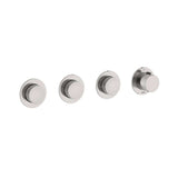 Roca Concealed Shower Set Roca T-Multi Switch Thermostatic Concealed Shower Valve with Rainshower Head, Shower Handset and  Overflow Bath Filler