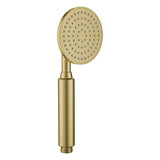 Flova Shower Handset Brushed Brass Flova Round Pressure Boost Shower Handset