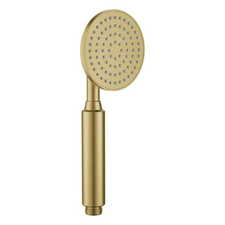 Flova Shower Handset Brushed Brass Flova Round Pressure Boost Shower Handset