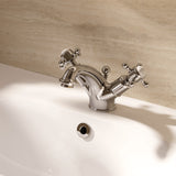 Crosswater Mono Basin Tap Crosswater Belgravia Crosshead Mono Basin Mixer Tap with Pop-Up Waste