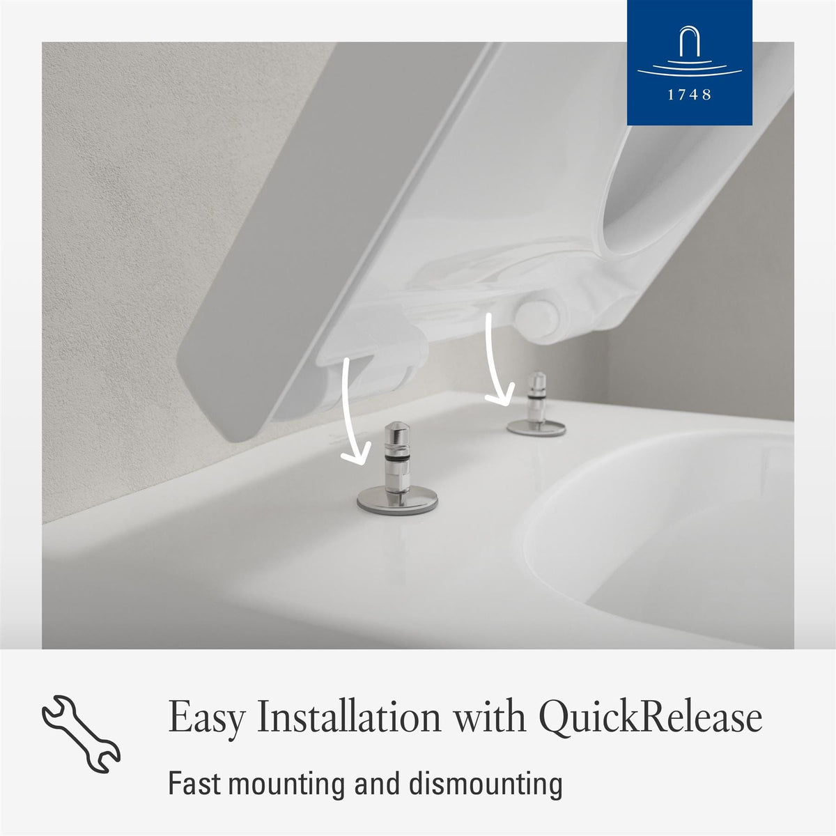 Villeroy & Boch Toilet Seat Villeroy & Boch Architectura Soft Close with Quick Release Seat in White