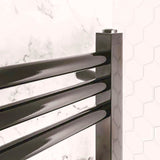Eastbrook Ladder Rail Eastbrook Wendover Straight Heated Towel Rail in Black Gold