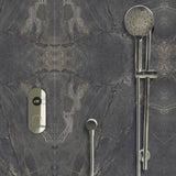 TED Shower Riser Rail TED Round Riser Rail Shower Kit with Handset and Wall Outlet