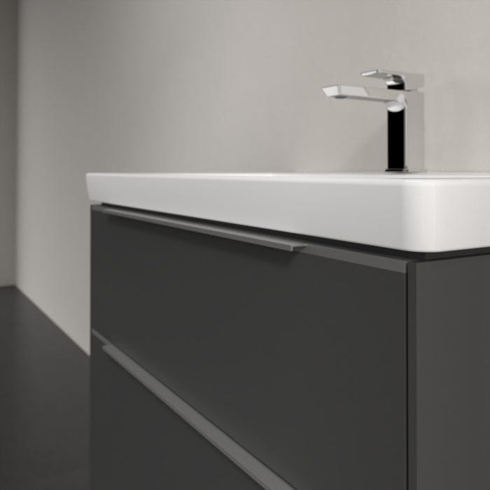 Villeroy & Boch Wall Mounted Vanity Unit Villeroy & Boch Subway 3.0 Wall Hung 800mm Two Drawer Vanity Unit with Basin