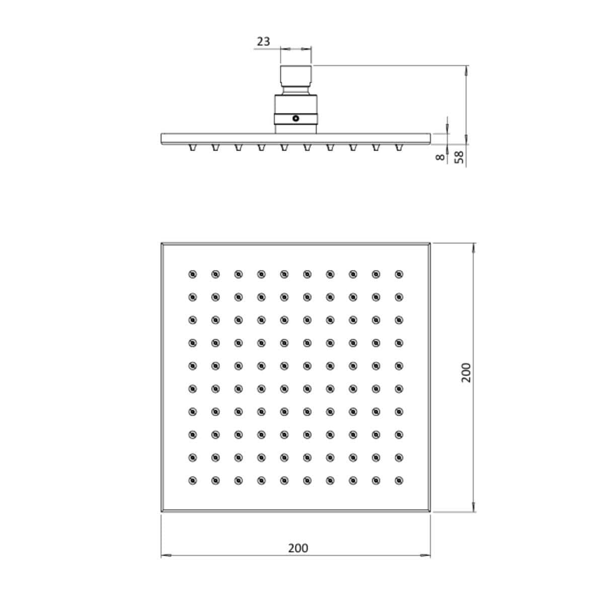 Crosswater Fixed Shower Head Crosswater Zion Fixed Shower Head