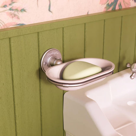 Burlington Soap Dish Brushed Nickel Burlington Traditional Wall Mounted Soap Dish