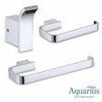 Aquarius Bathrooms Accessory Set Chrome Aquarius FT 3 Piece Bathroom Accessory Pack