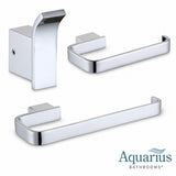 Aquarius Bathrooms Accessory Set Chrome Aquarius FT 3 Piece Bathroom Accessory Pack