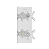 Heritage Concealed Shower Set Heritage Salcombe Concealed Thermostatic Shower Valve with Fixed Shower Head, Handset and Flexible Riser