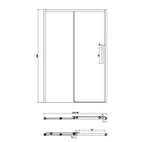 Crosswater Sliding Shower Door Crosswater Asura 8mm Sliding Shower Door