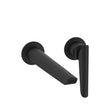 Crosswater Wall Mounted Basin Tap Matt Black Crosswater Foile 2 Hole Wall Mounted Basin Mixer Tap