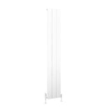 Eastbrook Panel Radiator Eastbrook Charlton Vertical Aluminium Designer Radiator in Matt White