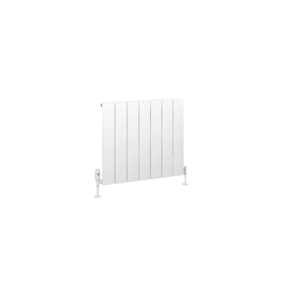 Eastbrook Panel Radiator Eastbrook Charlton Horizontal Aluminium Designer Radiator in Matt White