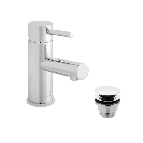 VADO Mono Basin Tap Vado Zoo Mono Basin Mixer Tap with Universal Waste in Chrome