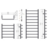 Reina Designer Towel Radiator Reina Aliano Heated Towel Rail in Chrome