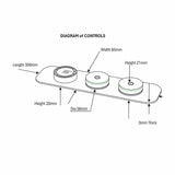 TED Concealed Shower Valve TED Venn 2 Outlet Concealed Digital Shower Valve