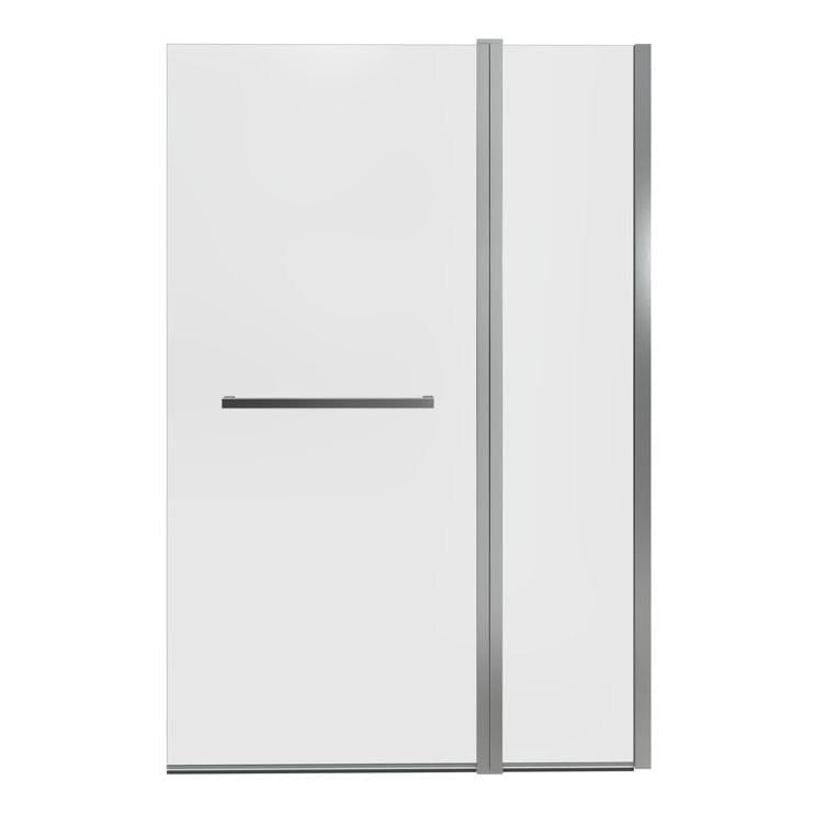 Aquarius Bathrooms Bath Screen Aquarius LevAqua Deluxe Two Panel Folding Bath Screen in Chrome