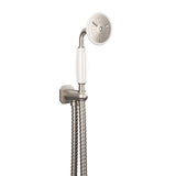 Crosswater Shower Handset Brushed Nickel Crosswater Belgravia Wall Outlet, Shower Handset and Hose
