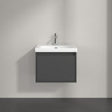 Villeroy & Boch Wall Mounted Vanity Unit Villeroy & Boch Skyla Wall Mounted 600mm One Drawer Vanity Unit with Basin