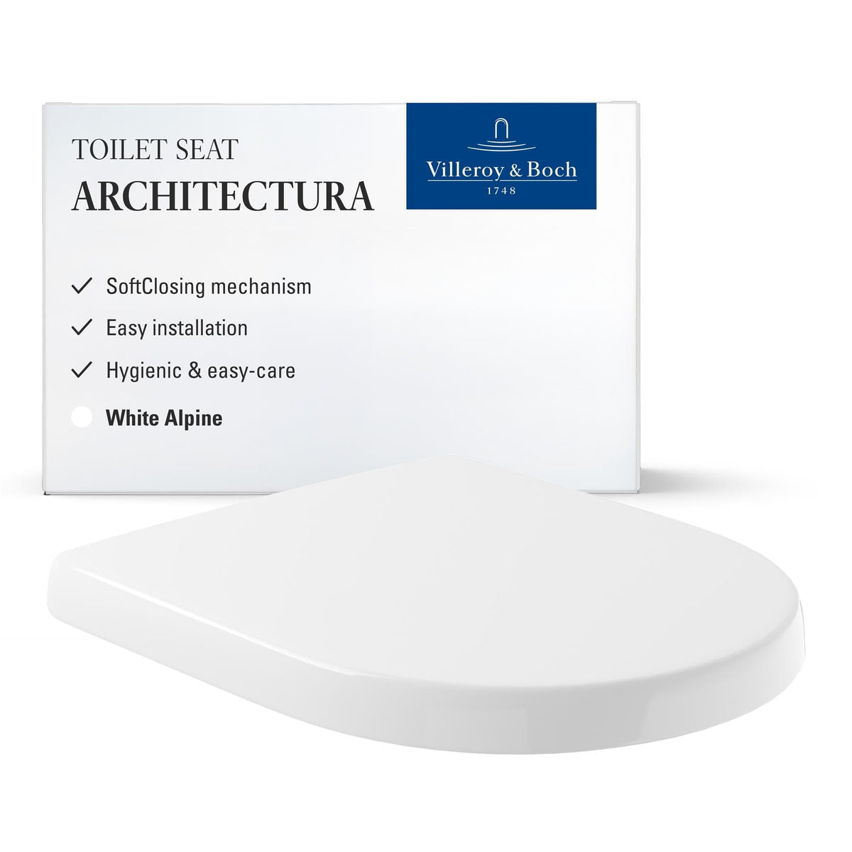 Villeroy & Boch Toilet Seat Villeroy & Boch Architectura Soft Close with Quick Release Seat in White