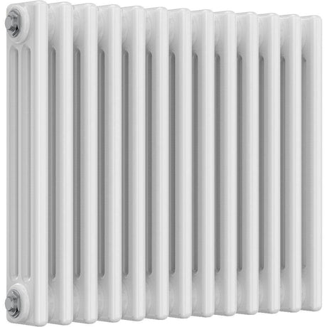 Aquarius Bathrooms Column Radiator 500mm x 605mm Aquarius Foundry Horizontal 3 Column Radiator in White