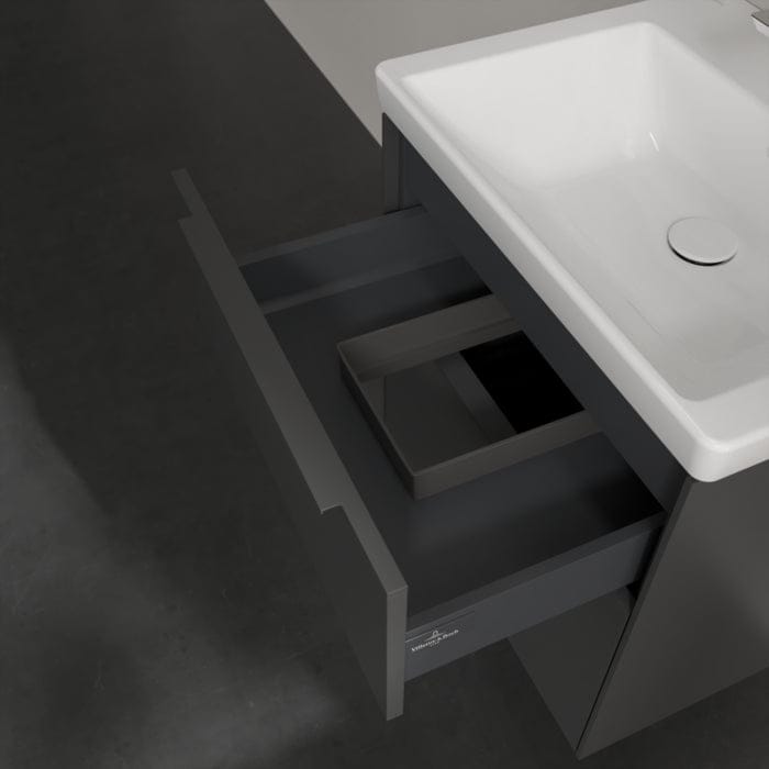 Villeroy & Boch Subway 3.0 Wall Hung 600mm Two Drawer Vanity Unit with Basin